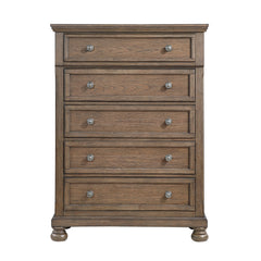 Bethel Antique Brown 5-Piece Queen Bedroom Set - Ornate Home