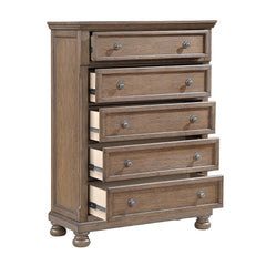 Bethel Antique Brown 5-Piece Queen Bedroom Set - Ornate Home