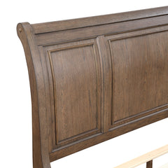 Bethel Brown Queen Platform Bed With Footboard Storage - Ornate Home