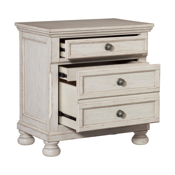 Bethel White Nightstand - Ornate Home
