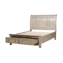 Bethel Wire Brushed Gray 4-piece Queen Bedroom Set - Ornate Home