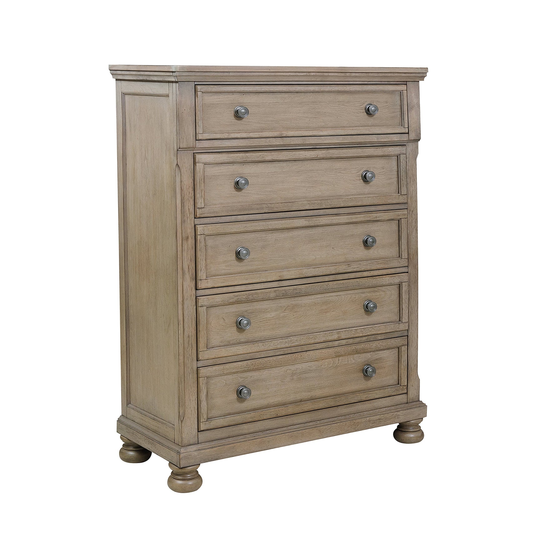 Bethel Wire Brushed Gray Chest - Ornate Home