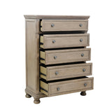 Bethel Wire Brushed Gray Chest - Ornate Home