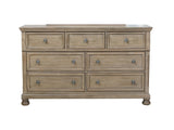 Bethel Wire Brushed Gray Dresser - Ornate Home