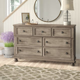 Bethel Wire Brushed Gray Dresser - Ornate Home