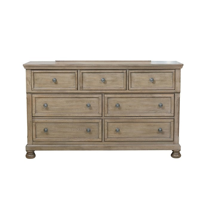 Bethel Wire Brushed Gray Dresser - Ornate Home