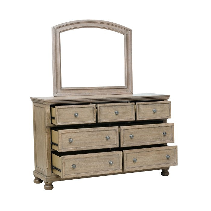 Bethel Wire Brushed Gray Dresser - Ornate Home