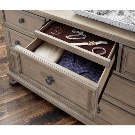 Bethel Wire Brushed Gray Dresser - Ornate Home