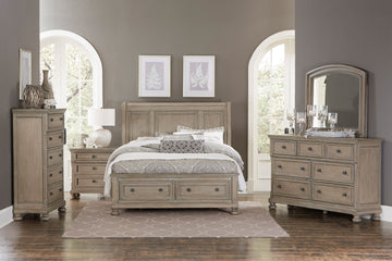 Bethel Wire Brushed Gray Mirror - Ornate Home