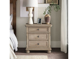 Bethel Wire Brushed Gray Nightstand - Ornate Home