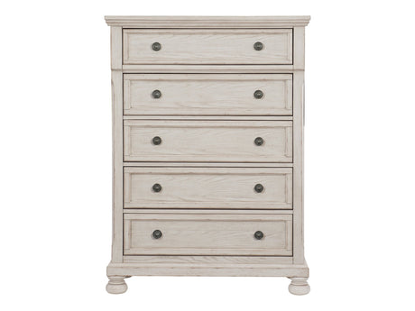 Bethel Wire Brushed White Chest - Ornate Home