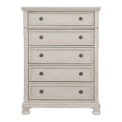 Bethel Wire Brushed White Chest - Ornate Home