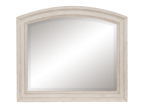 Bethel Wire Brushed White Mirror - Ornate Home