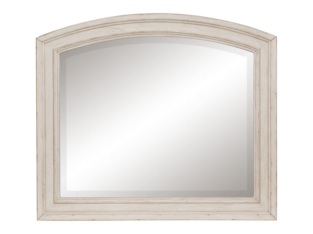 Bethel Wire Brushed White Mirror - Ornate Home