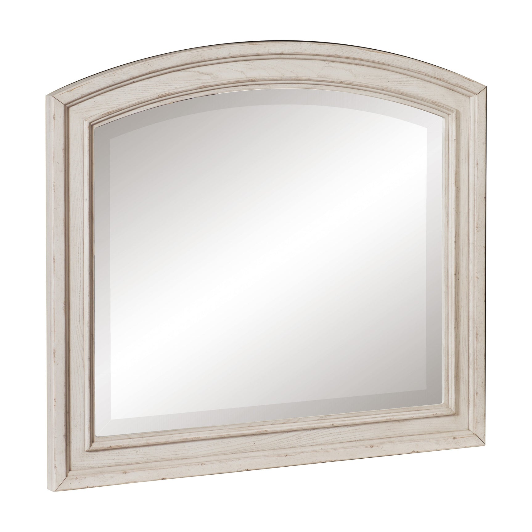 Bethel Wire Brushed White Mirror - Ornate Home