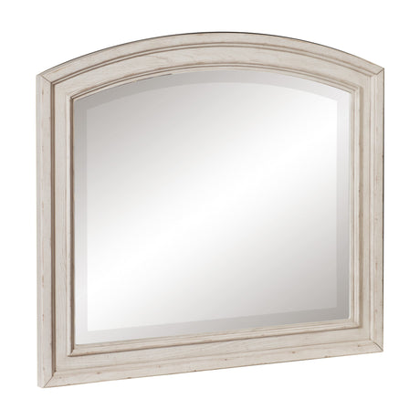 Bethel Wire Brushed White Mirror - Ornate Home