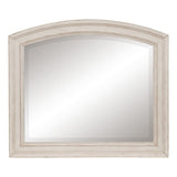 Bethel Wire Brushed White Mirror - Ornate Home