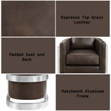 Betla Espresso Accent Chair - Ornate Home