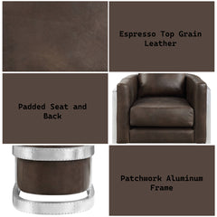 Betla Espresso Accent Chair - Ornate Home