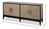 Beto Tan Four Door Sideboard - Ornate Home