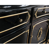 Betria Gold & Black Console Table - Ornate Home