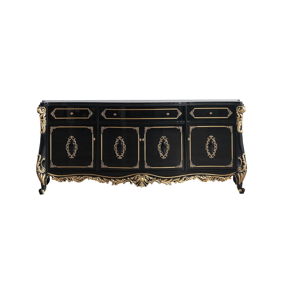 Betria Gold & Black Console Table - Ornate Home