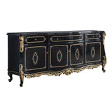 Betria Gold & Black Console Table - Ornate Home