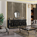 Betria Gold & Black Mirror - Ornate Home