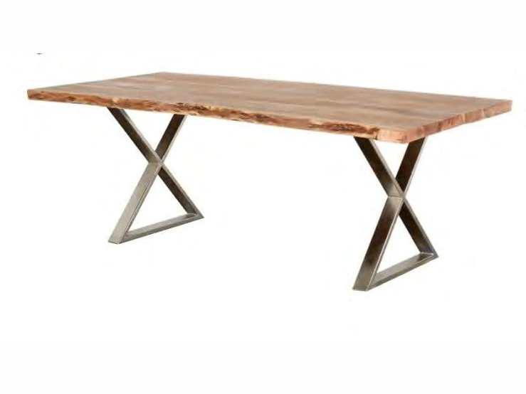 Betsy Natural Live Edge Acacia Dining Table - Ornate Home