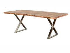 Betsy Natural Live Edge Acacia Dining Table - Ornate Home