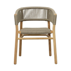 Bettina Natural/Taupe Outdoor Dining Chair - Ornate Home