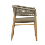Bettina Natural/Taupe Outdoor Dining Chair - Ornate Home