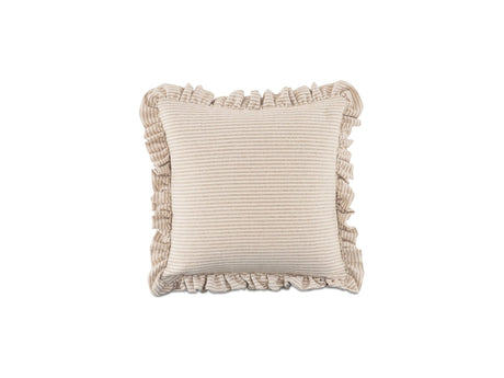 Betty Beige Stripe 25 Inch Cushion - Ornate Home