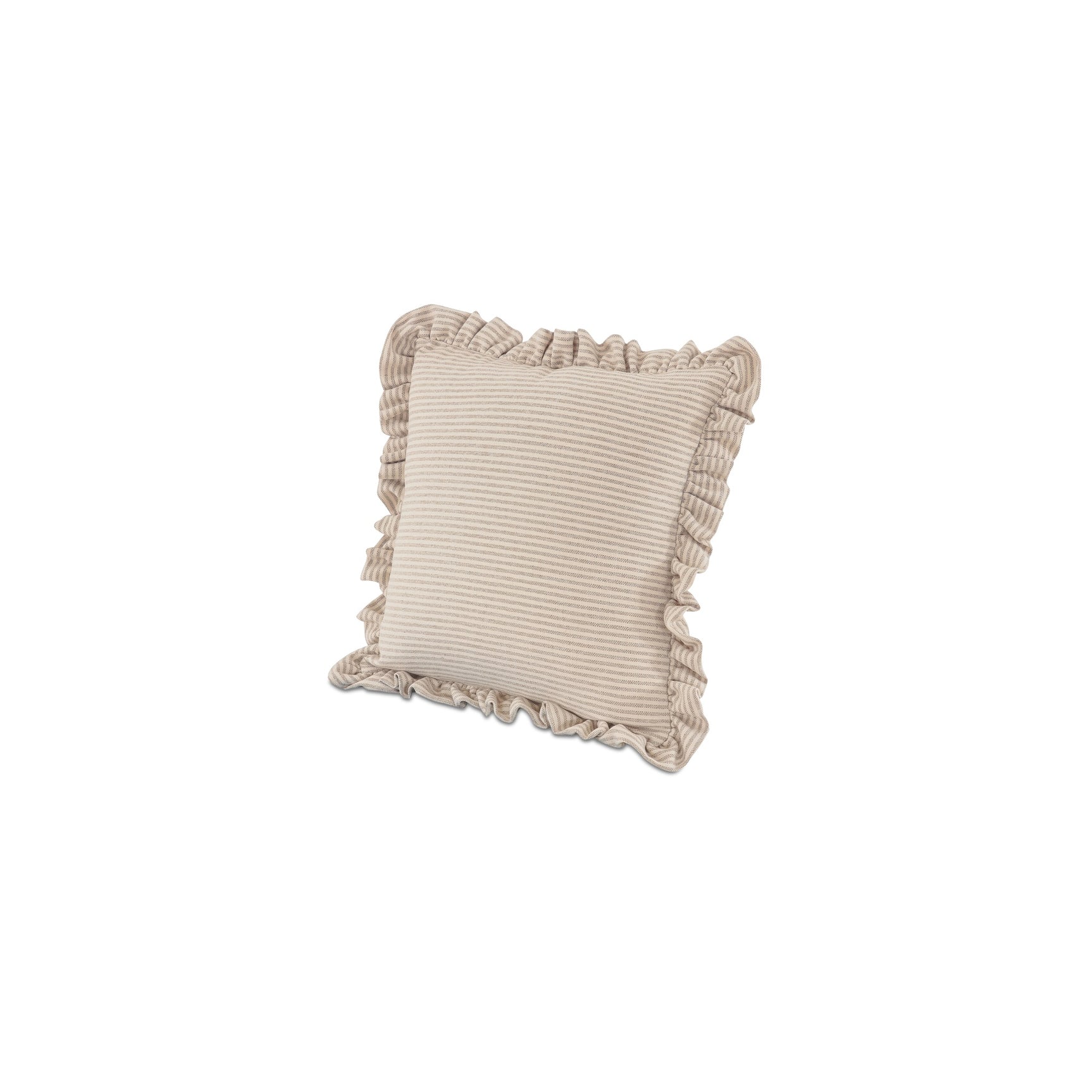Betty Beige Stripe 25 Inch Cushion - Ornate Home
