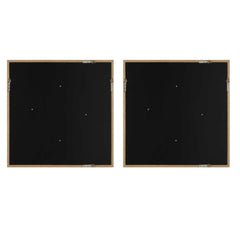 Between Lines Brown/White Abstract Painting (Set of 2) - Ornate Home