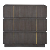 Between The Lines Black/Brass Accent Chest - Ornate Home