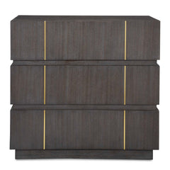 Between The Lines Black/Brass Accent Chest - Ornate Home