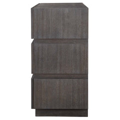 Between The Lines Black/Brass Accent Chest - Ornate Home