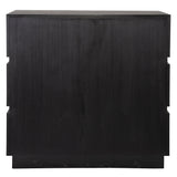 Between The Lines Black/Brass Accent Chest - Ornate Home