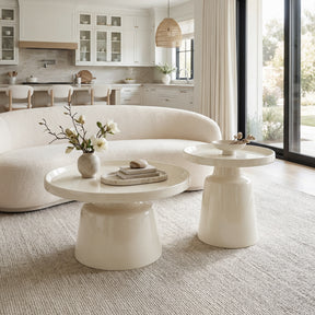 Beurre Ivory Coffee Table Set (2-Piece) - Ornate Home