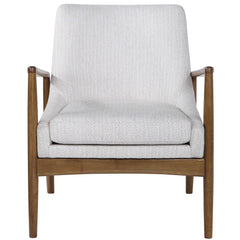 Bev White Accent Chair - Ornate Home