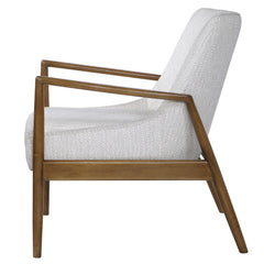 Bev White Accent Chair - Ornate Home