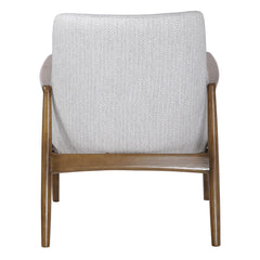Bev White Accent Chair - Ornate Home