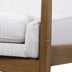 Bev White Accent Chair - Ornate Home