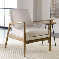 Bev White Accent Chair - Ornate Home