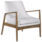 Bev White Accent Chair - Ornate Home