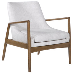 Bev White Accent Chair - Ornate Home