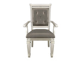 Bevelle Silver Arm Chair (Set of 2) - Ornate Home