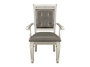 Bevelle Silver Arm Chair (Set of 2) - Ornate Home
