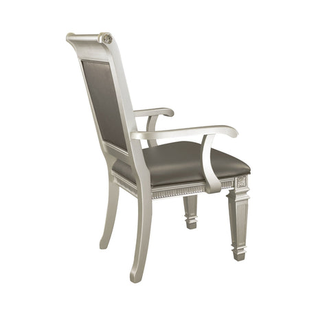 Bevelle Silver Arm Chair (Set of 2) - Ornate Home